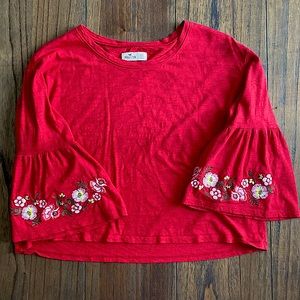 Red Hollister XS Top